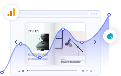 Google Analytics 4 integration is enabled by PDF to flipbook software
