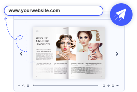 Publish HTML5 online flipbook with PDF to flipbook creator