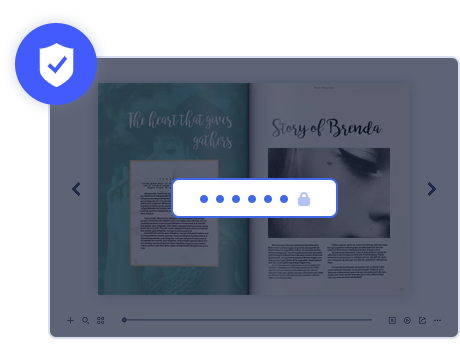 Protect online flipbook with PDF to flip book software