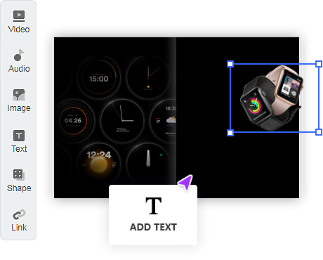 Add text and image to a flip book within PDF to flipbook software