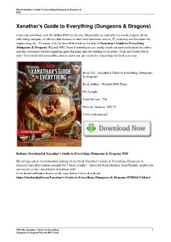 Xanathar's Guide to Everything (Dungeons & Dragons)Wizards RPG Team