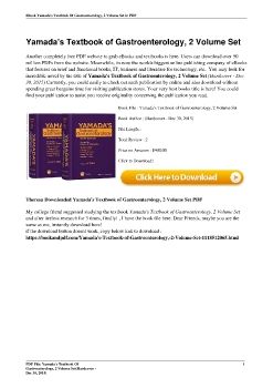 Yamada's Textbook of Gastroenterology, 2 Volume Set(Hardcover - Dec 30, 2015)