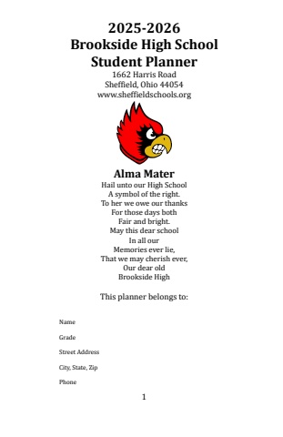 bhs student handbook 2025-2026