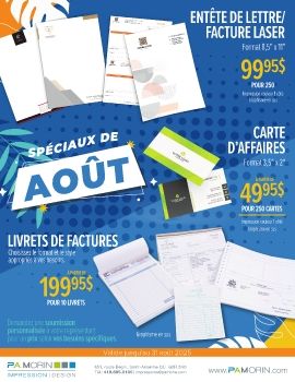 Impressions-PA-Morin_Promotion_Spéciaux-Août-2025_Imprimerie_Neat