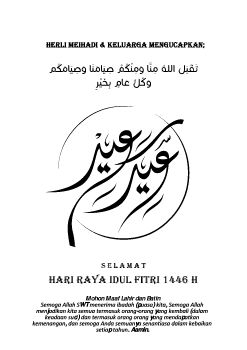 IEDUL FITRI GREATING & AUDIO BOOK TAKBIRAN WA HERLI MEIHADI 2