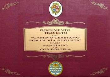 TRAZADO CAMINO CERETANO POR LA VÍA AUGUSTA A SANTIAGO DE COMPOSTELA