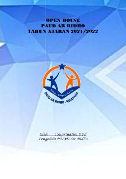 PAUD AR RIDHO