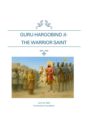 guru hargobind ji-warrior saint book-pushpinder 2025