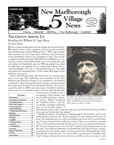 New Marlborough 5 Village News August 2025