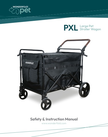 PXL Large Pet Stroller Wagon (US English)